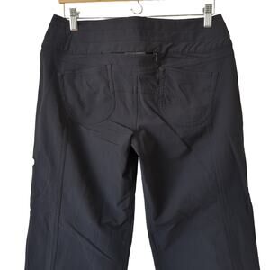 lululemon Womens Vintage RARE Black Wide Leg Low Rise Hiking Logo Sleek 31